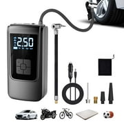 Tire Inflator Portable Air Compressor, Air Pump for Car Tires with Digital Pressure Gauge,110PSI Mini for Car Motorcycle Bicycle Tires, Balls, LED Light